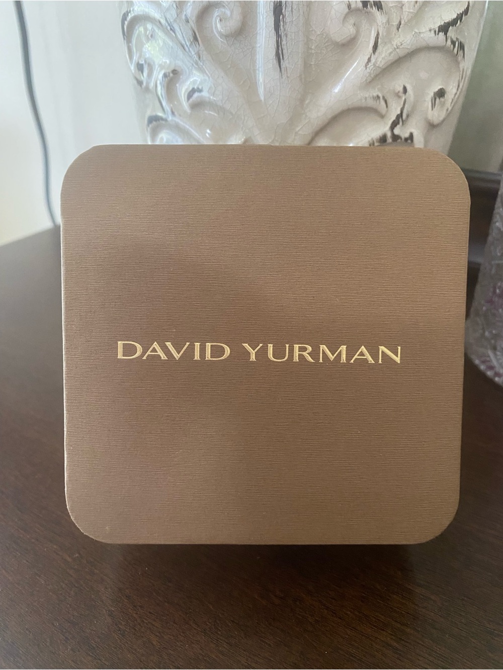 David Yurman Brown Box with Gold Logo